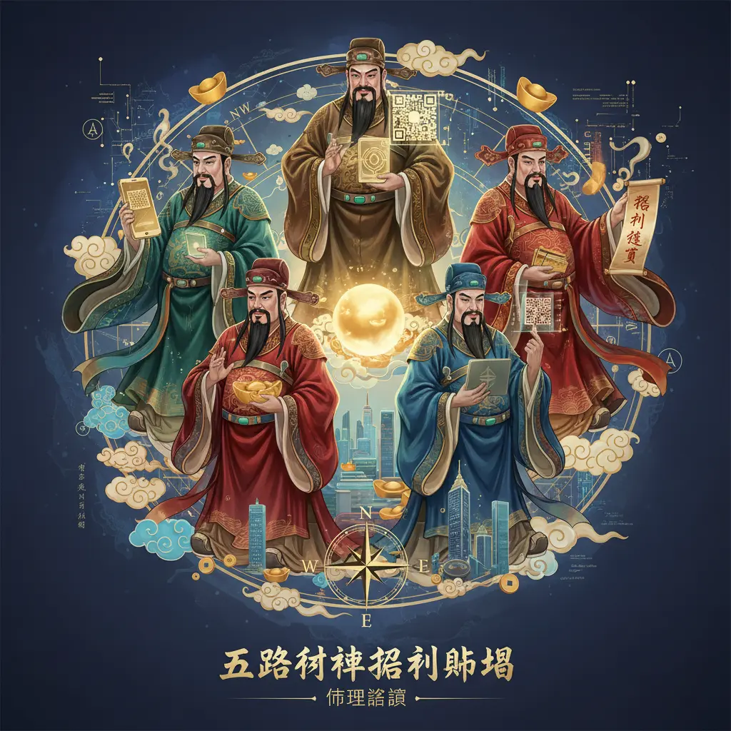 命理諮詢 - 五路財神招財佈局