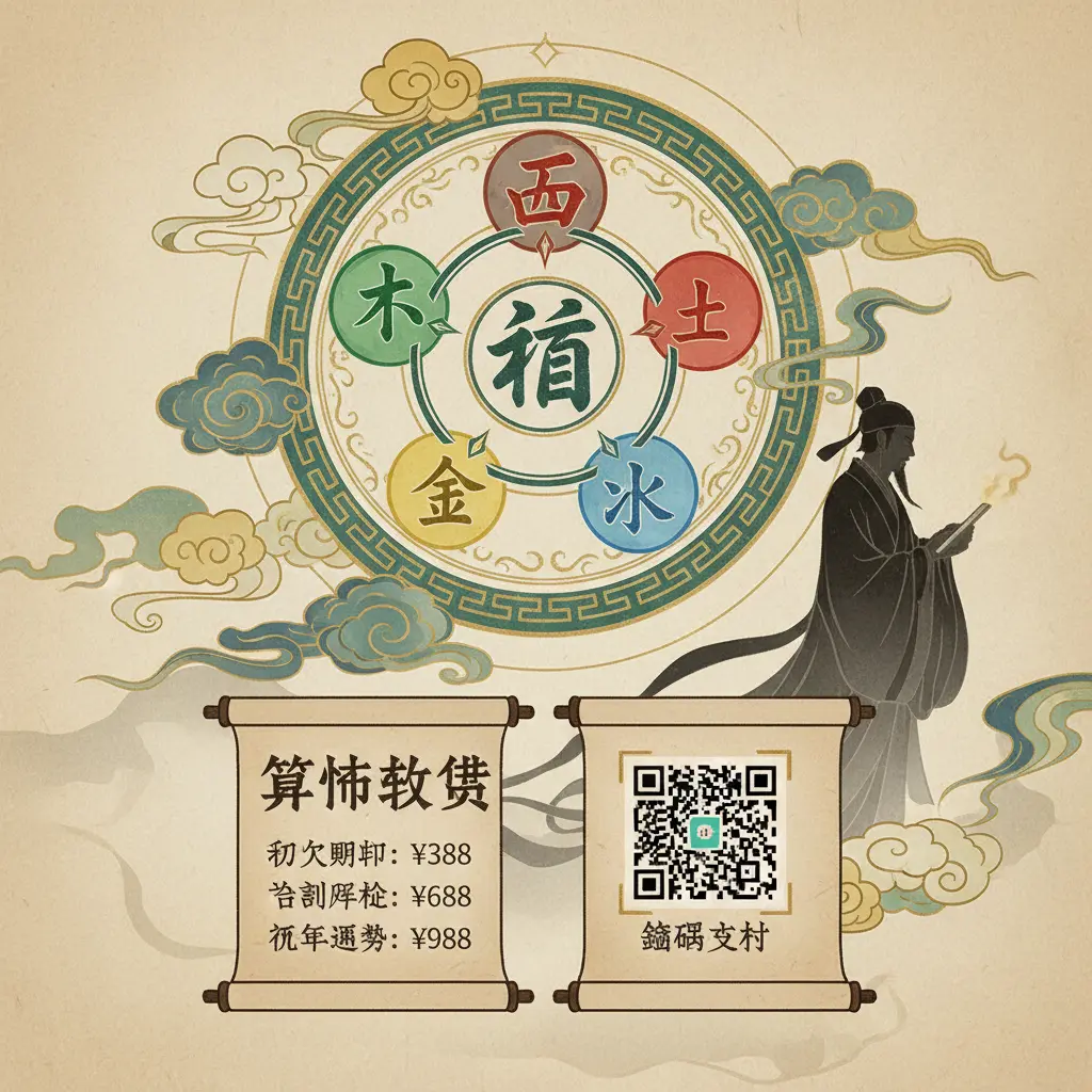 算命收費 - 五行
