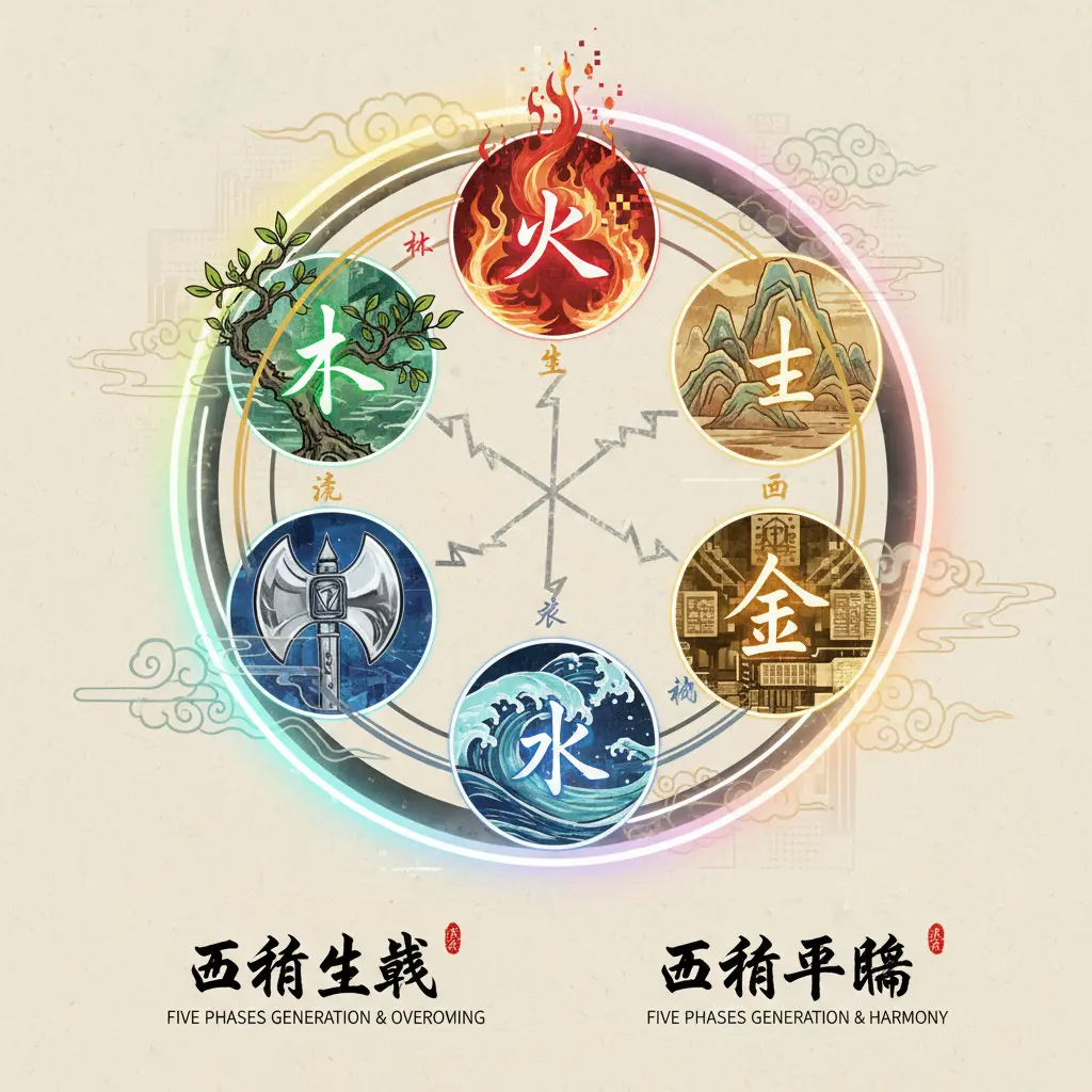 五行平衡 - 五行生剋